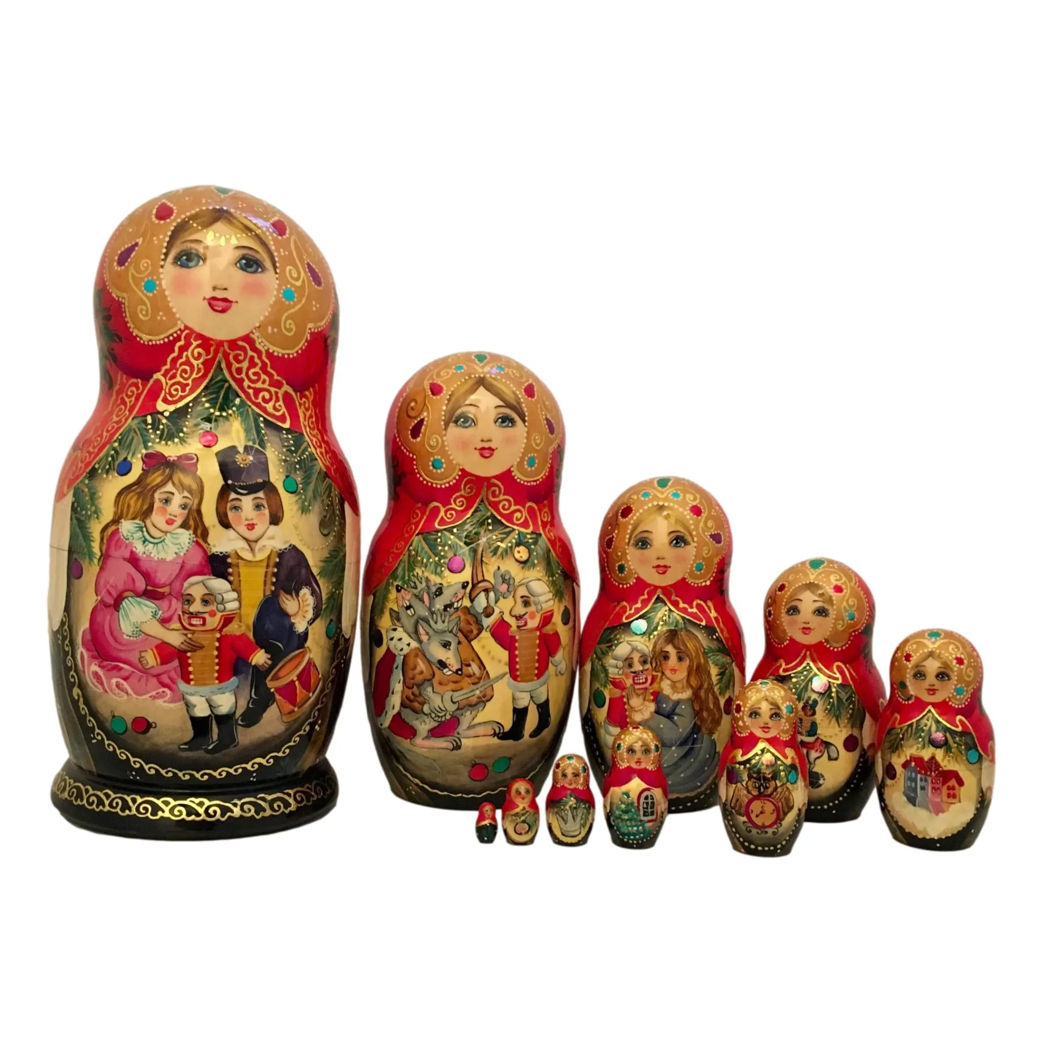 Nutcracker Russian Matryoshka 10 Pieces Set