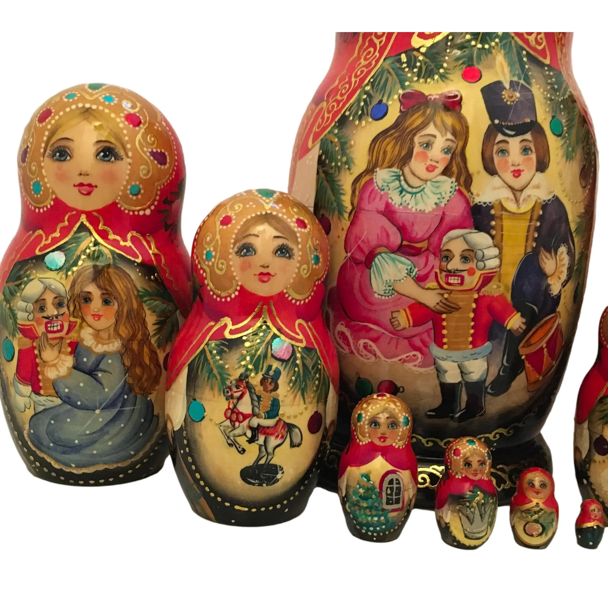 Nutcracker Russian Matryoshka 10 Pieces Set