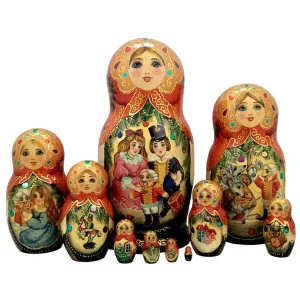 Nutcracker Russian Matryoshka 10 Pieces Set