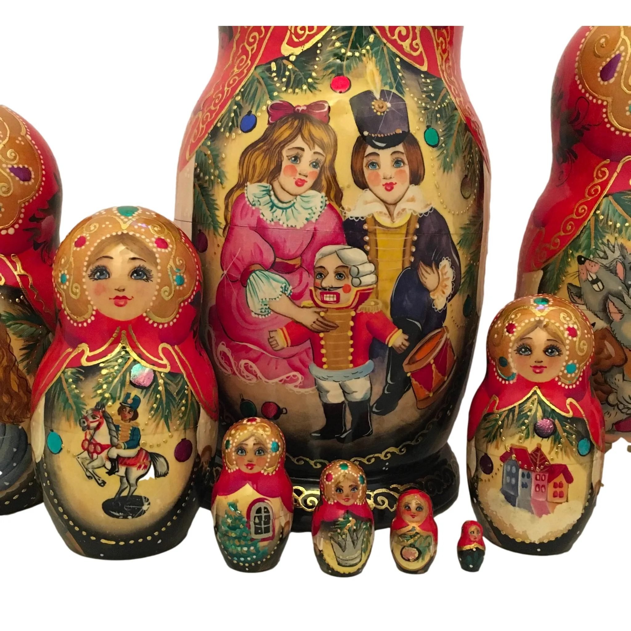Nutcracker Russian Matryoshka 10 Pieces Set