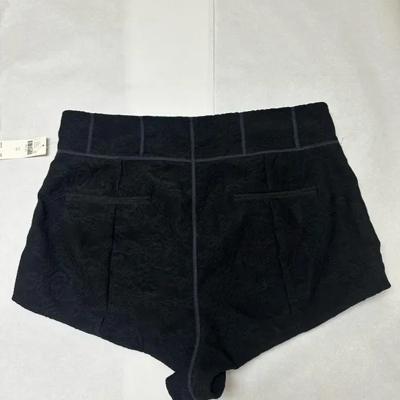 NWT; Anthropologie Maeve  Corseted Micro Shorts Elegant Black Women's Shorts🍒