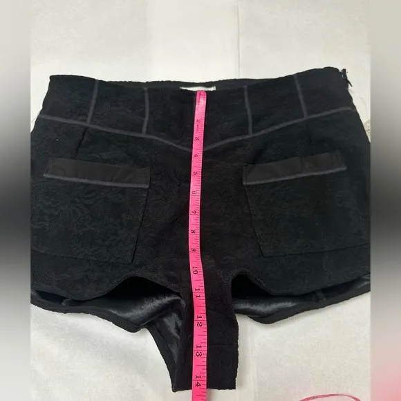 NWT; Anthropologie Maeve  Corseted Micro Shorts Elegant Black Women's Shorts🍒