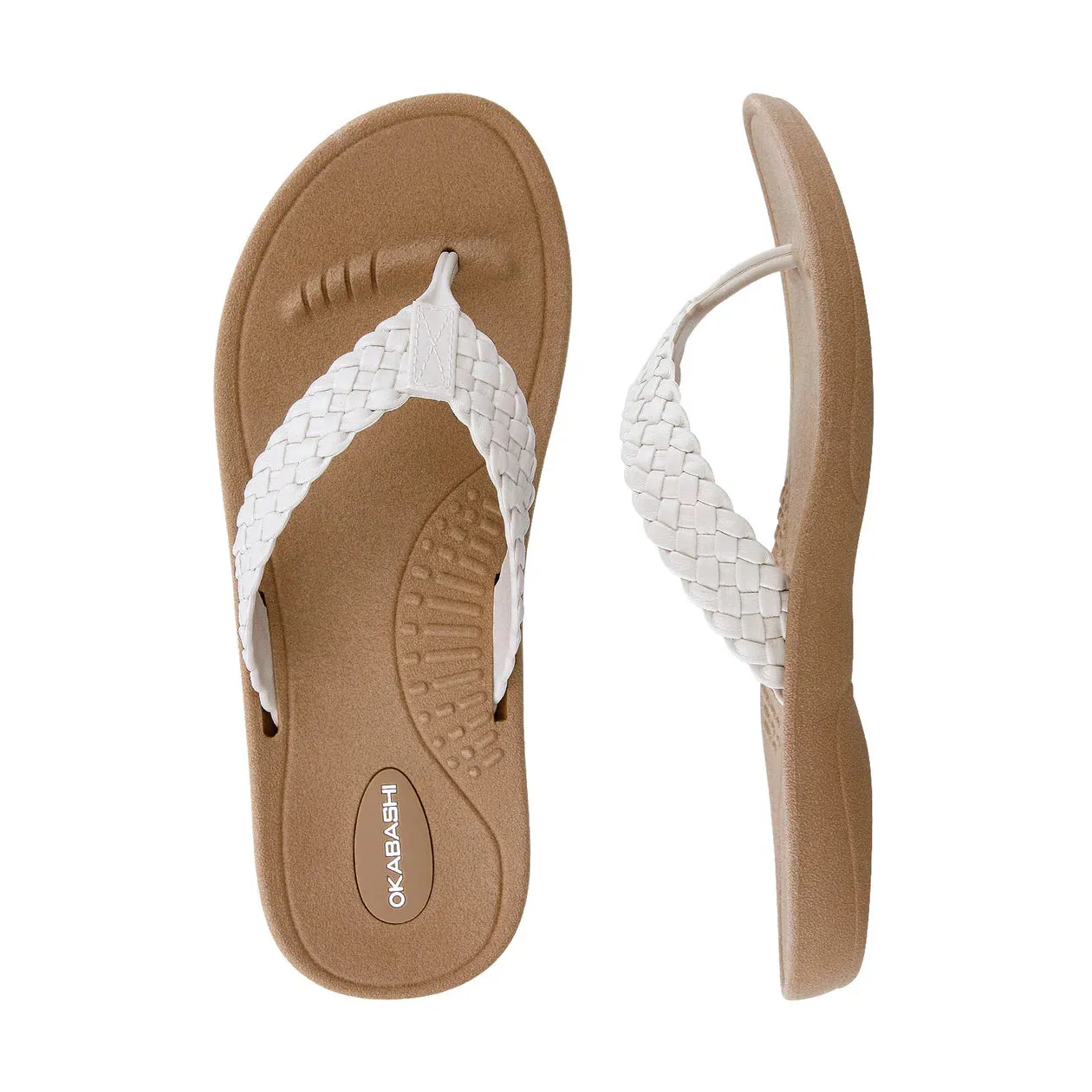 Okabashi Baha Thongs- Toffee/ Vanilla