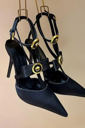 One-strap high heel sandals
