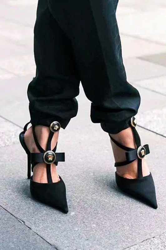 One-strap high heel sandals