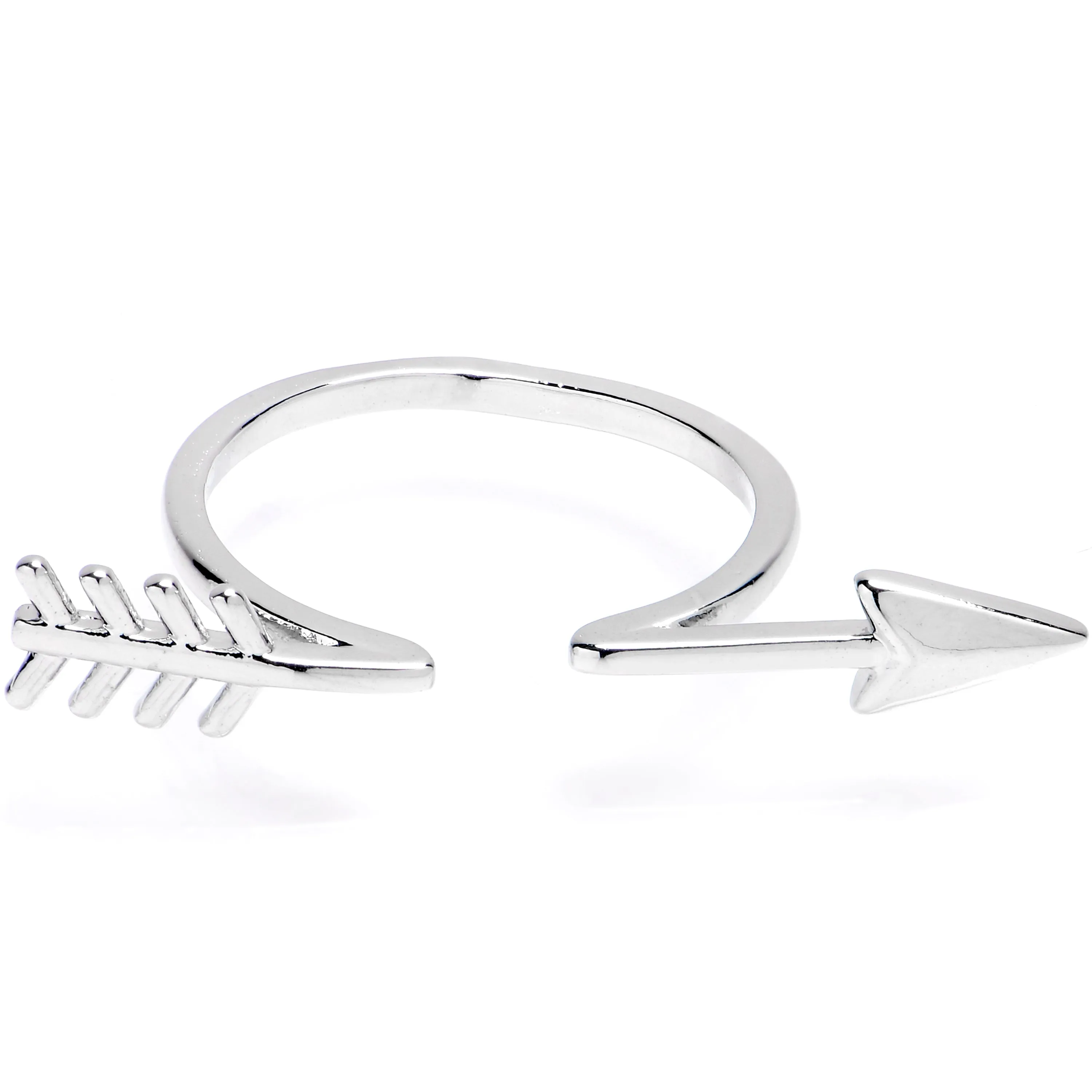 Optical Illusion Arrow Adjustable Toe Ring