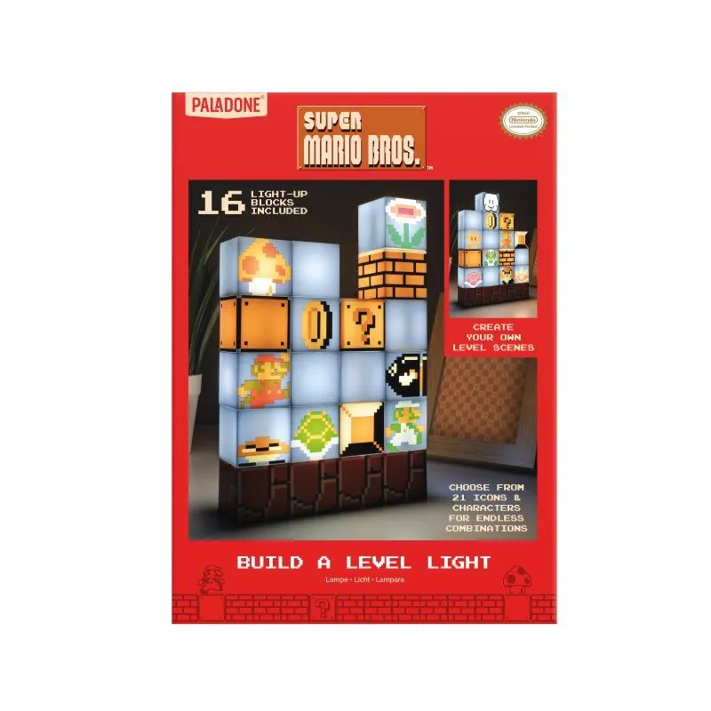 Paladone Super Mario Bros Build A Level Light