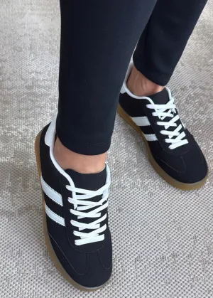Paloma Black Side Stripe Sneakers