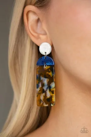 Paparazzi HAUTE on Their Heels - Yellow Acrylic Earrings