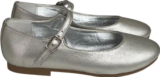 Papouelli Metallic Leather Avery Mary Janes UK 12.5 EU 31 👼