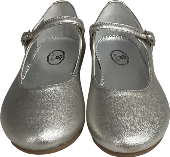 Papouelli Metallic Leather Avery Mary Janes UK 12.5 EU 31 👼
