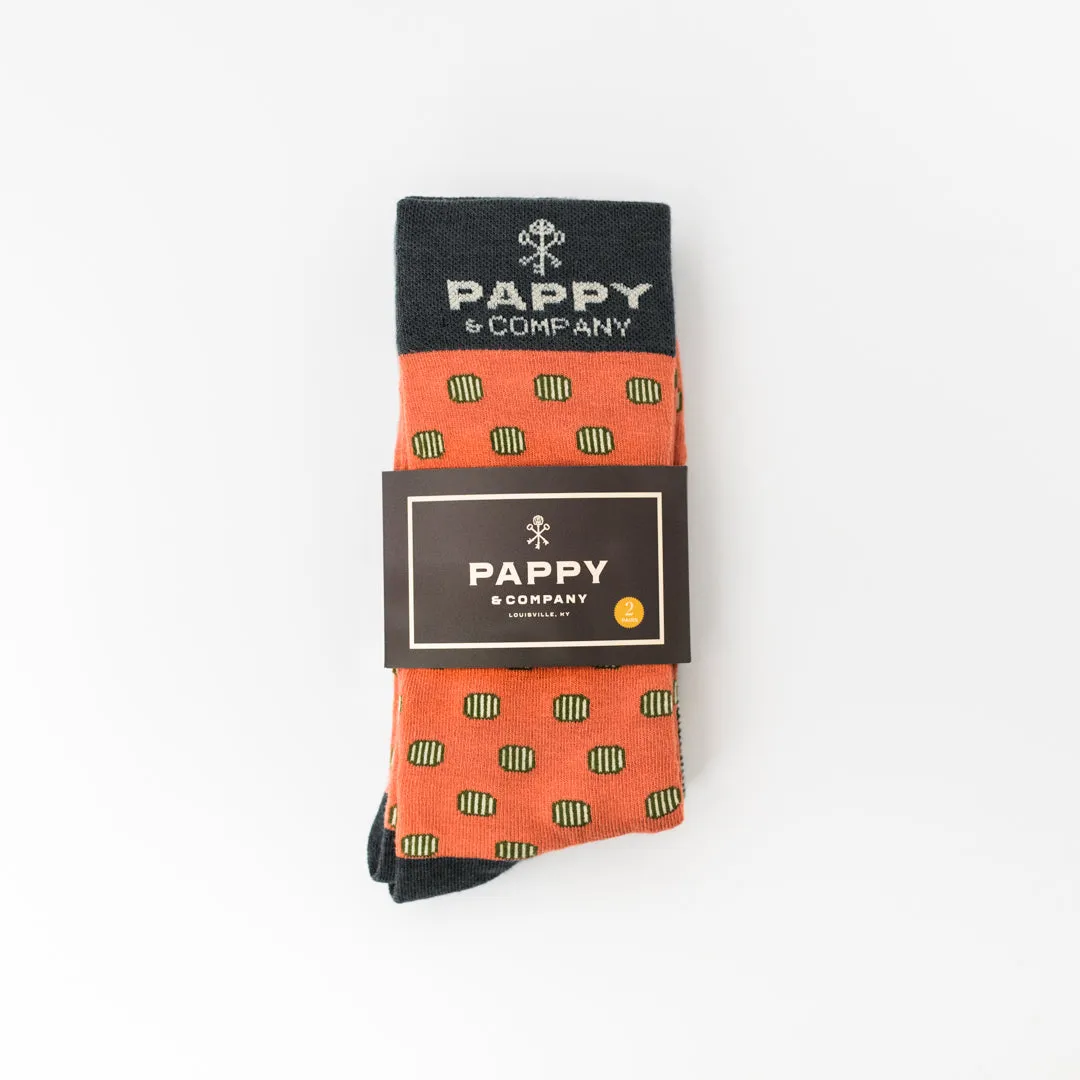 Pappy & Company Barrels & Bottles Sock Set (6 Pack)