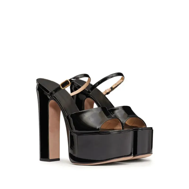 Patent Leather Platform Shoes