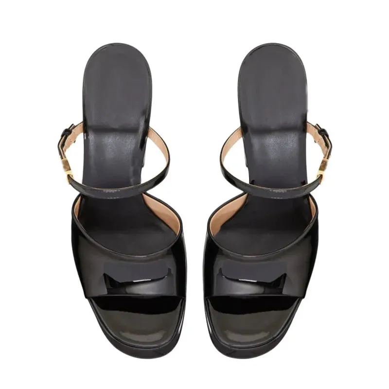 Patent Leather Platform Shoes