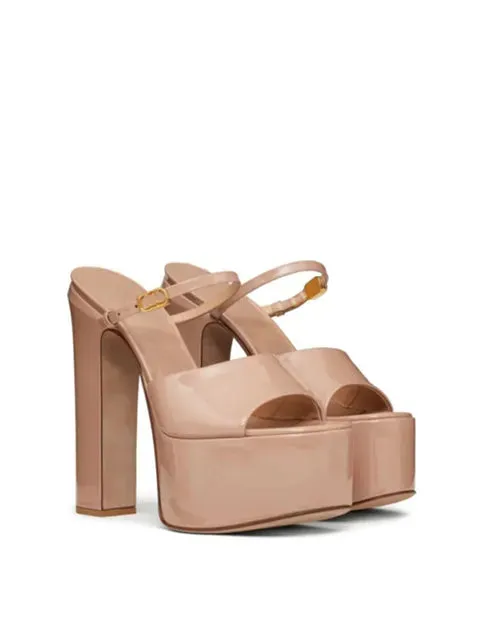 Patent Leather Platform Shoes