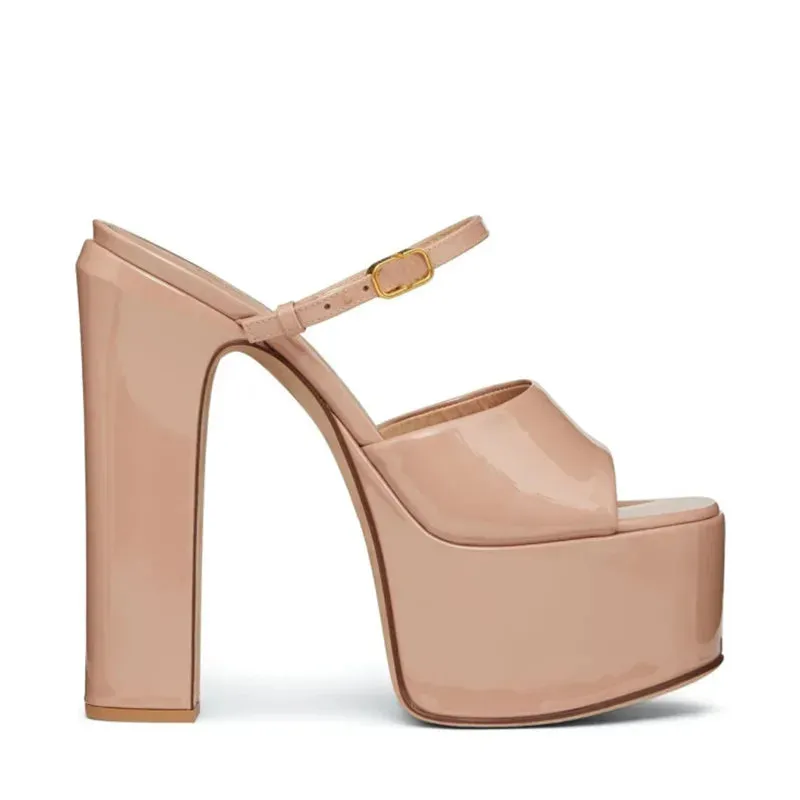 Patent Leather Platform Shoes