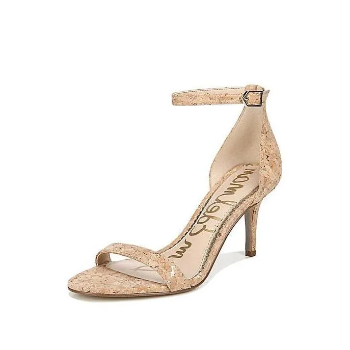 Patti Strappy Gold Metallic Fleck Cork Sandal