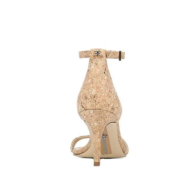 Patti Strappy Gold Metallic Fleck Cork Sandal