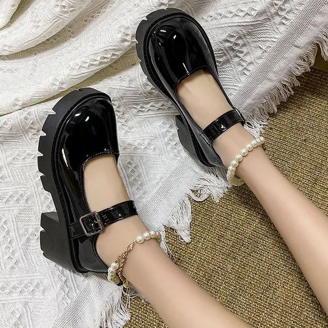 Pearl Strap Lolita Dolly Shoes SD02000