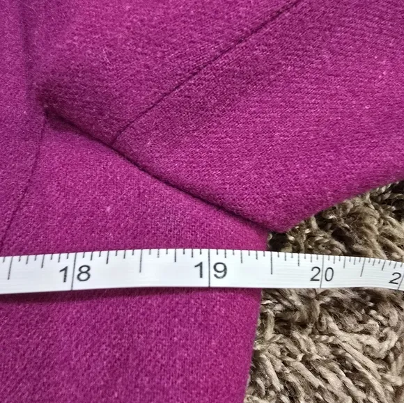 Pendleton Womens Vintage 100% Virgin Wool Blazer Magenta Made In USA Size 8