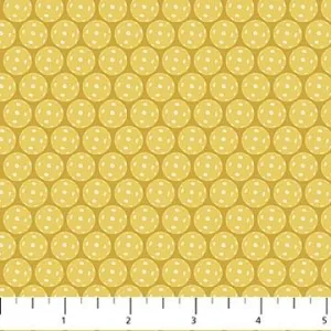 Pickleball  by Northcott Fabrics PACKED PICKLEBALL/YELLOW