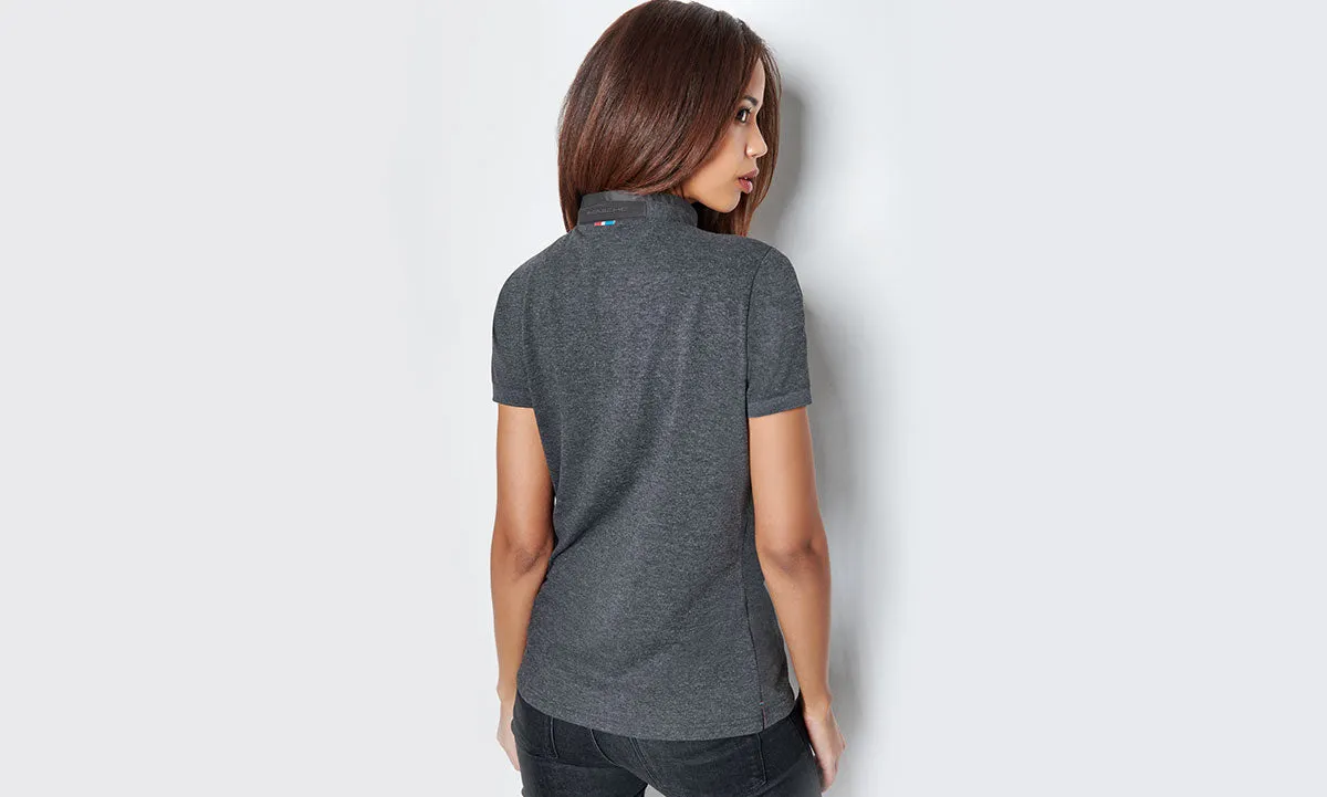 Porsche Women's Polo Shirt, Grey - Classic