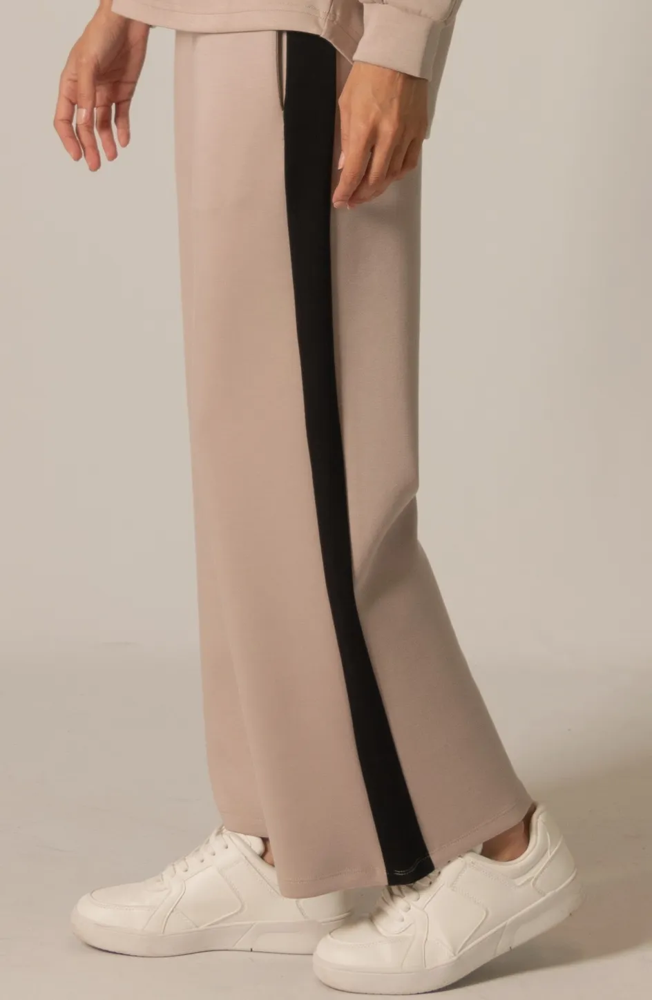 PP50028-C - "Butter Modal" Side Stripe Wide Leg Pants