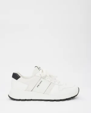 Prada White Leather Prax 01 Chunky Sneakers - US 8 MEN