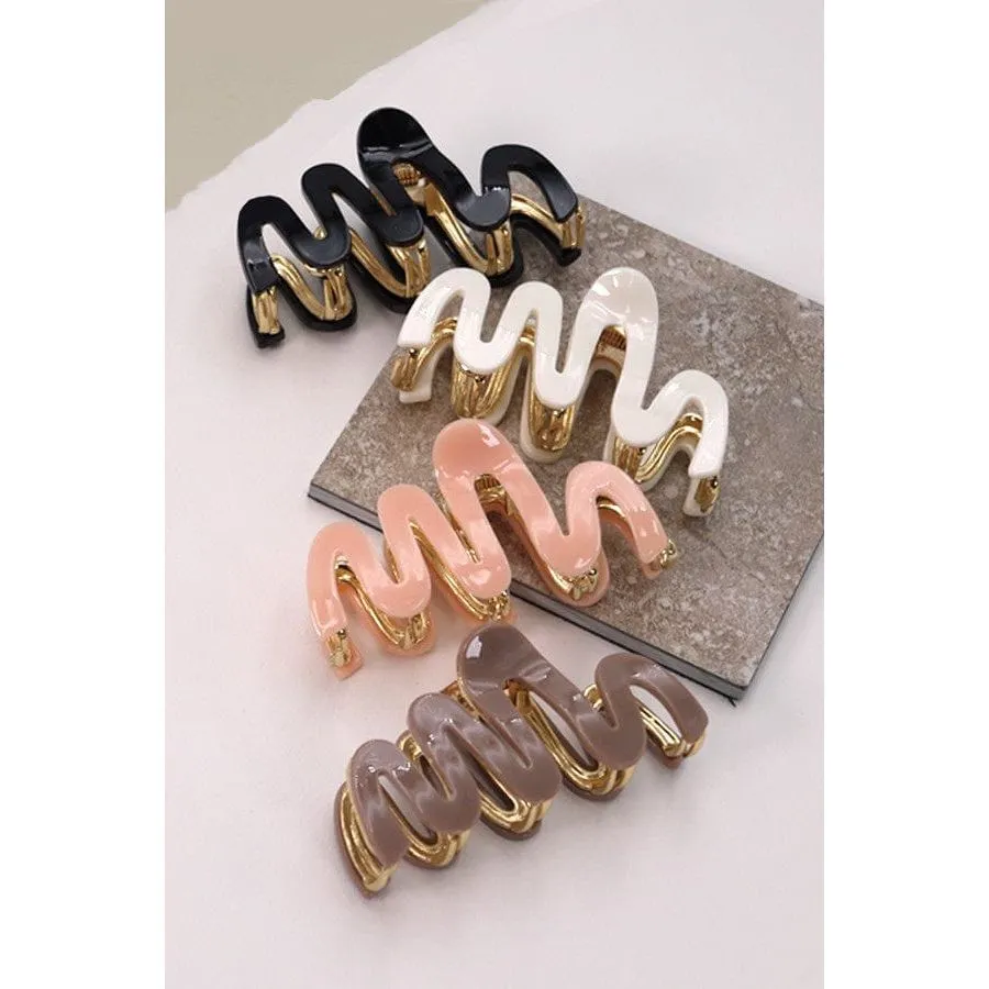 Premium Pvc Casting Hair Claw Clips