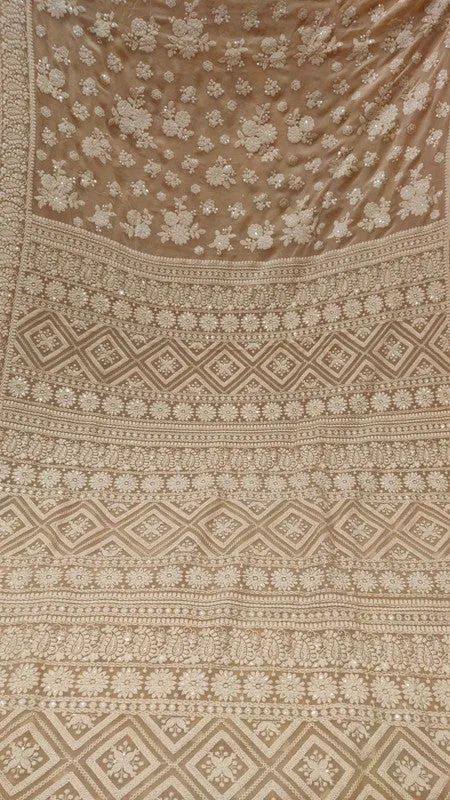 Presenting New Exclusive Pure Georgette Chikankari Saree