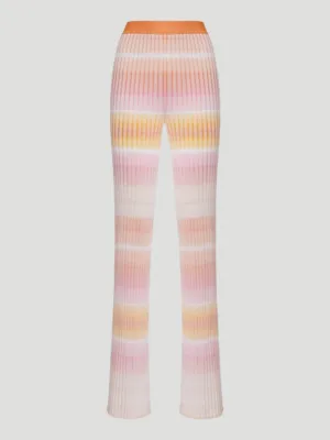 Pull On Trousers in Orange Multicolor