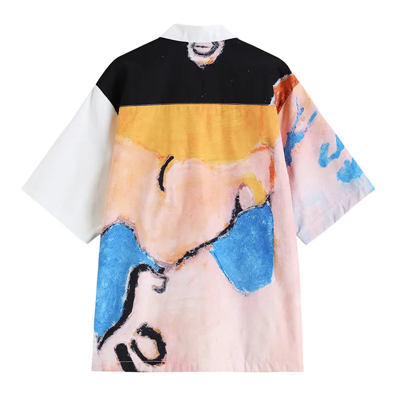 "SUMMER RETRO COLOR BLOCK" SHIRT N081706