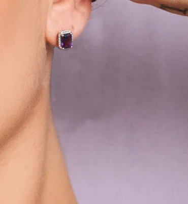 Real Amethyst Elegant Earrings