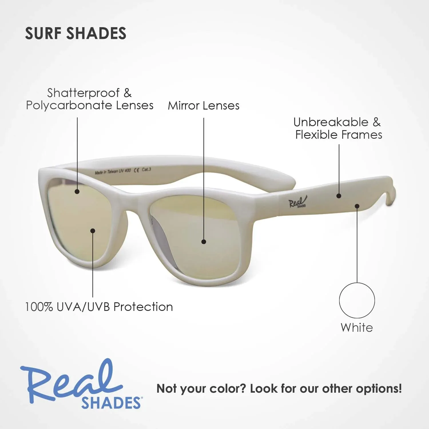 Real Shades Surf Sunglasses - White