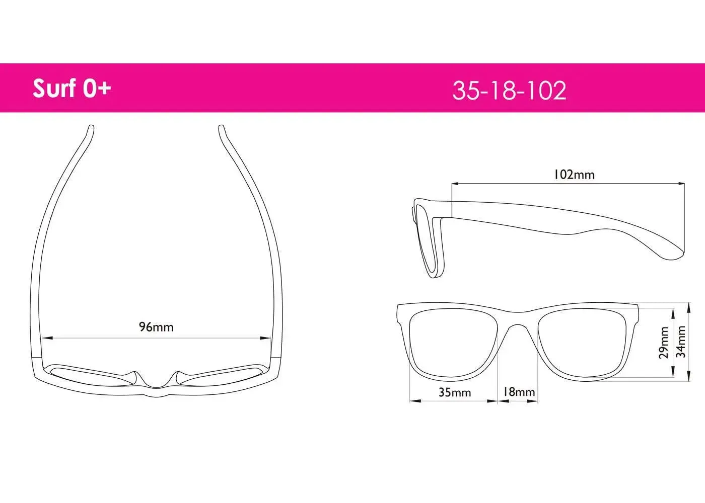 Real Shades Unbreakable UV Surf Sunglasses