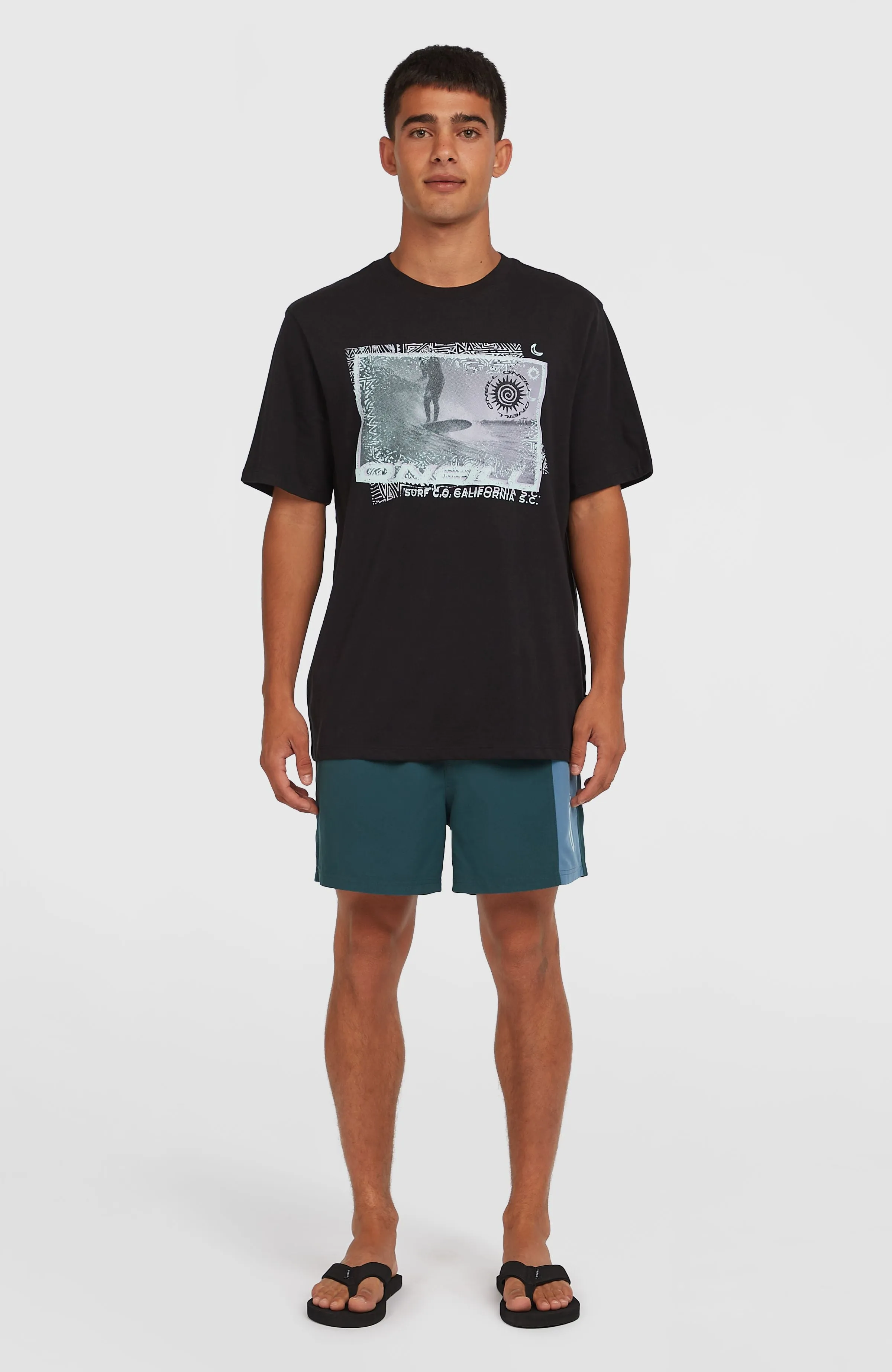 Retro 14'' Badehose | Alma Steel Colour Block