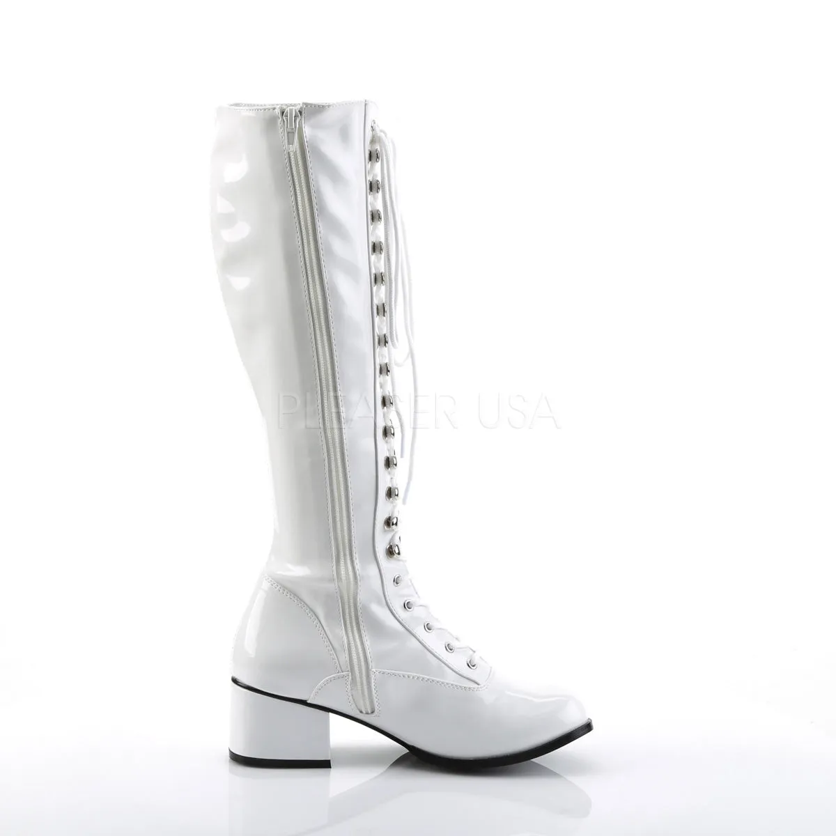 RETRO-302  White Str Patent