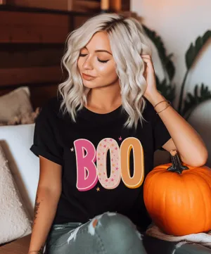 Retro Boo Pink Pastels © Unisex Top