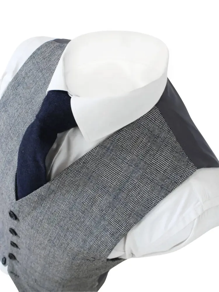 Retro Grey Wool 3 Piece Suit