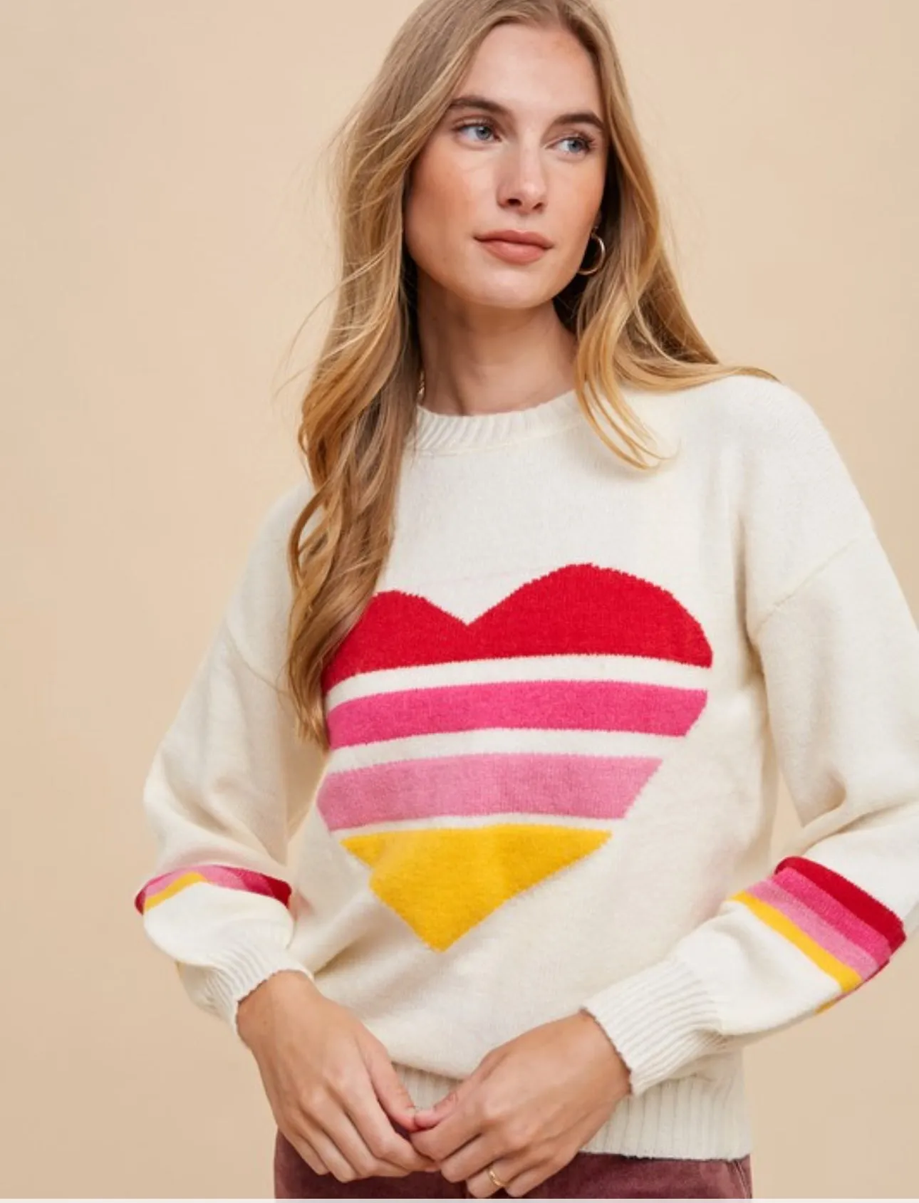 Retro Heart Sweater