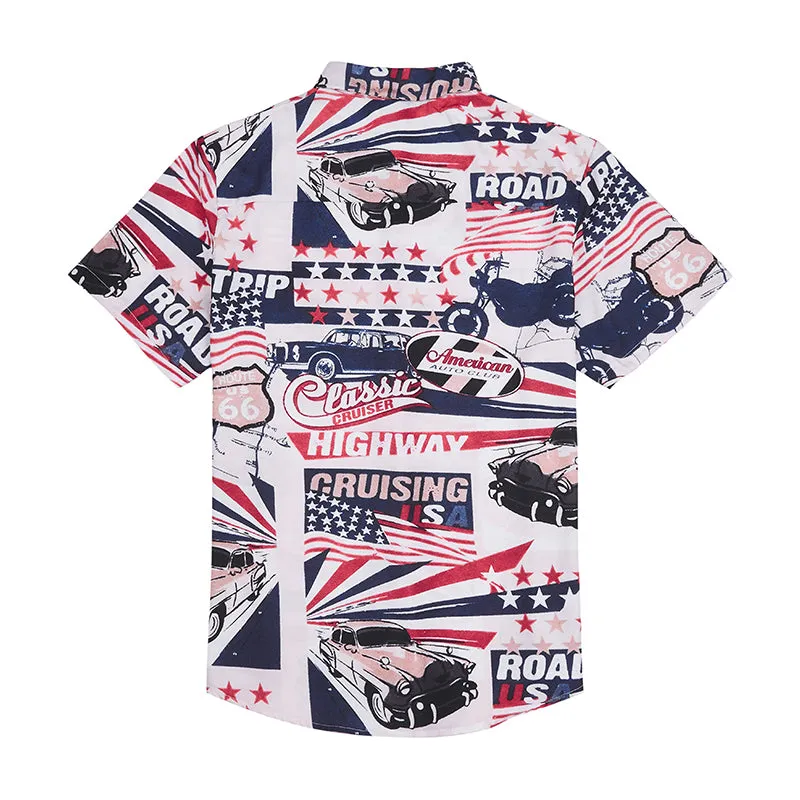 RETRO HIGHWAY TRUCK ALOHA SHIRT