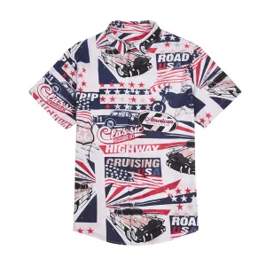 RETRO HIGHWAY TRUCK ALOHA SHIRT