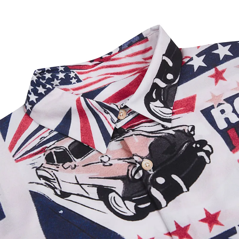 RETRO HIGHWAY TRUCK ALOHA SHIRT