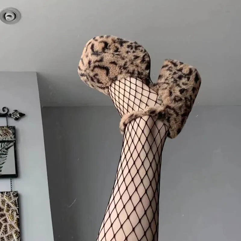 Retro Leopard High Heels  KF83188