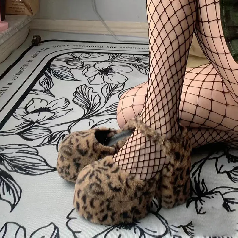 Retro Leopard High Heels  KF83188