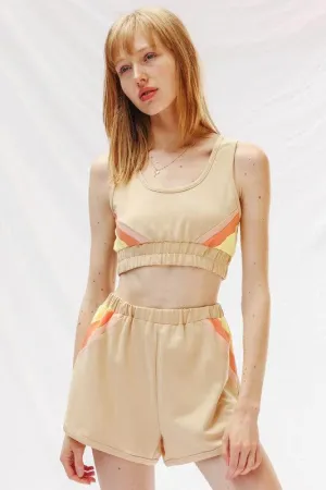 Retro lounge shorts set