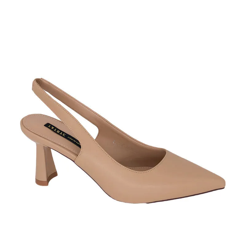Retro Pointed Toe Chunky High Heels