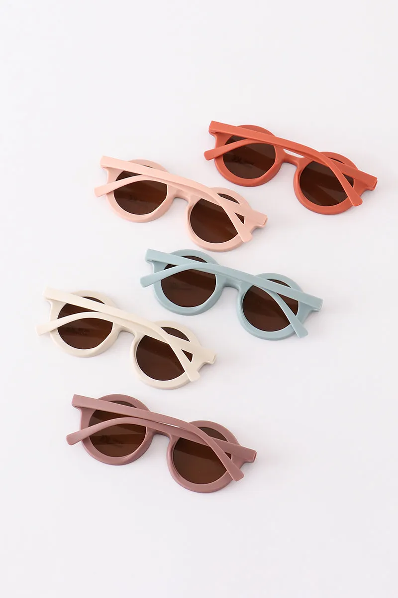 Retro Round Sunglasses Uv400 -toddler & Kids