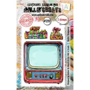 Retro Treasures Clear Stamp Set Aall & Create #1219