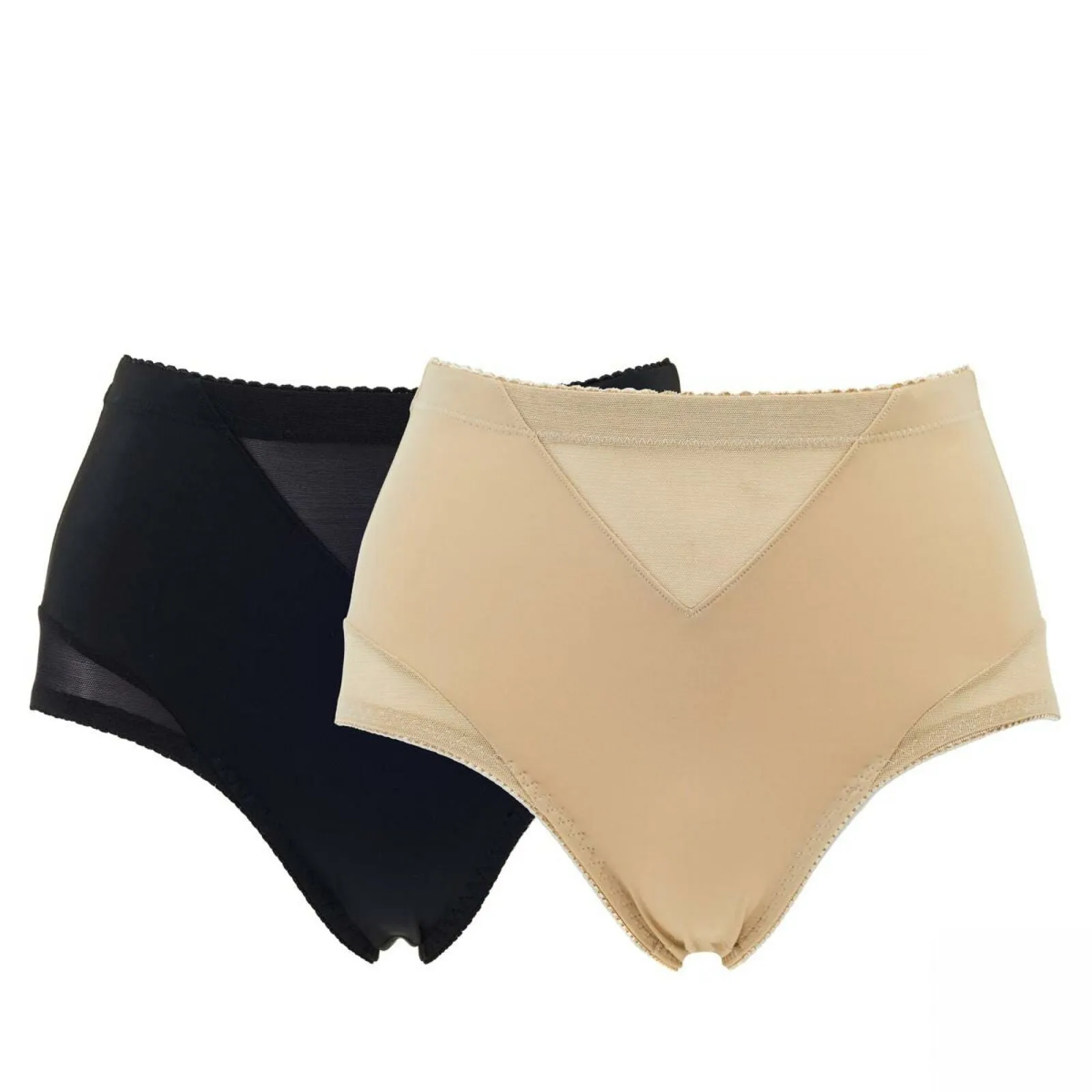Rhonda Shear Women's 2 Pack Mesh Inset Brief Panties